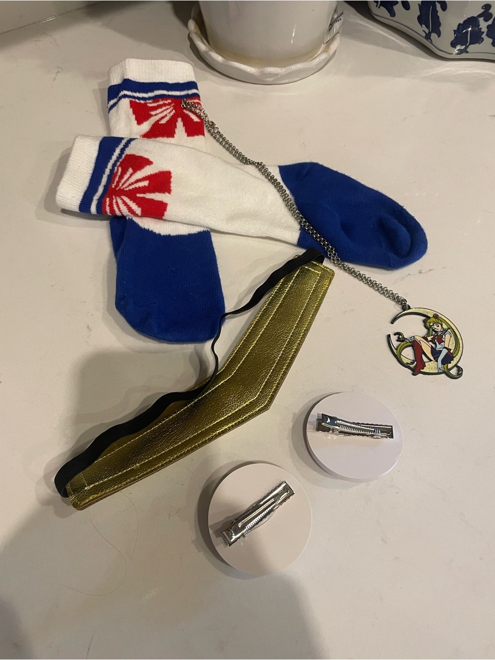 Sailor Moon Cosplay Accessory Set - Red, Blue, Gold - Picture 2 of 3